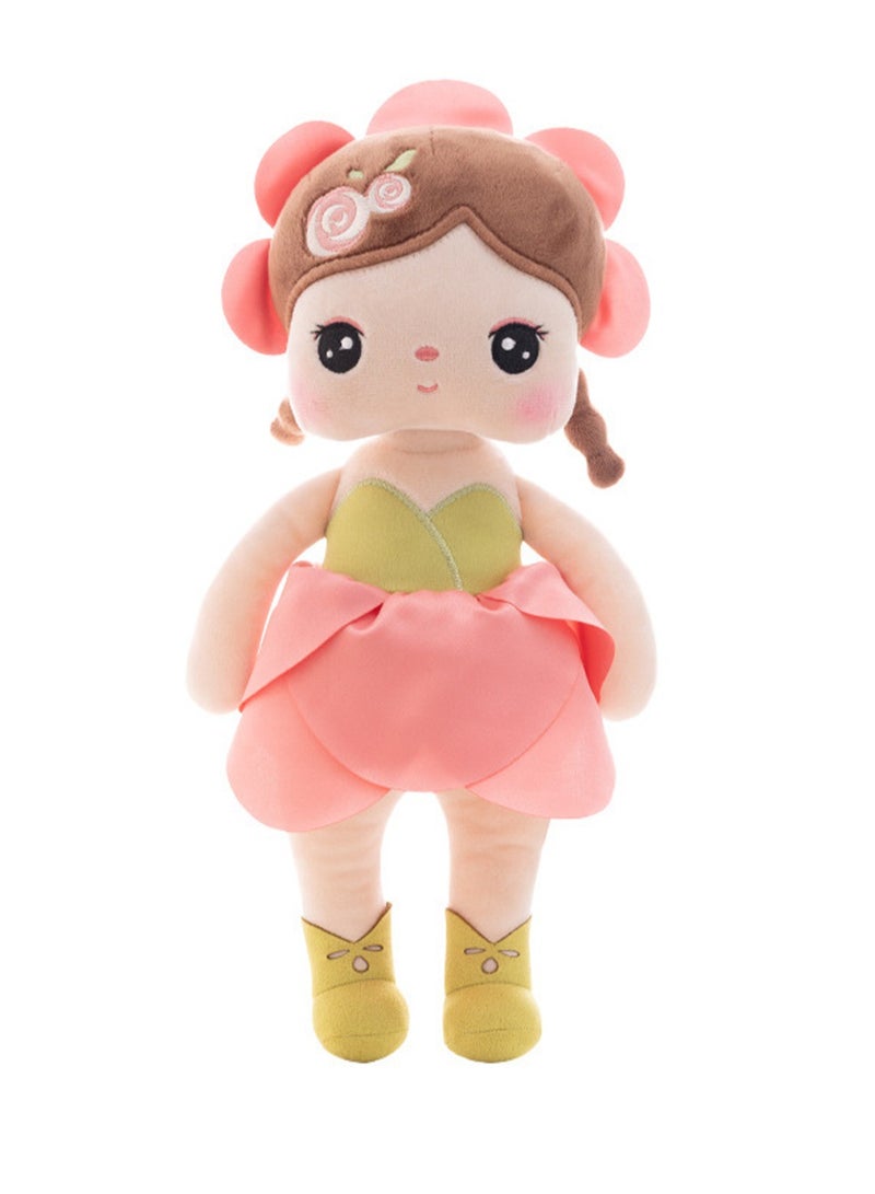 13 Inch Exclusive New MeToo Princess Doll, Cute Flower Fairy Plush Doll, Soft Doll Baby Doll Girl Gift, Non-toxic Soft Skin-friendly PP Cotton Plush Stuffed Angela Doll (Rose Color) - Image 1