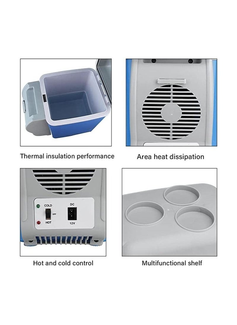 Generic - Portable Mini Car Refrigerator, 12V 7.5L Car Fridge Cooler Warmer for Vehicle RV Boat Trucker Camping - Image 1