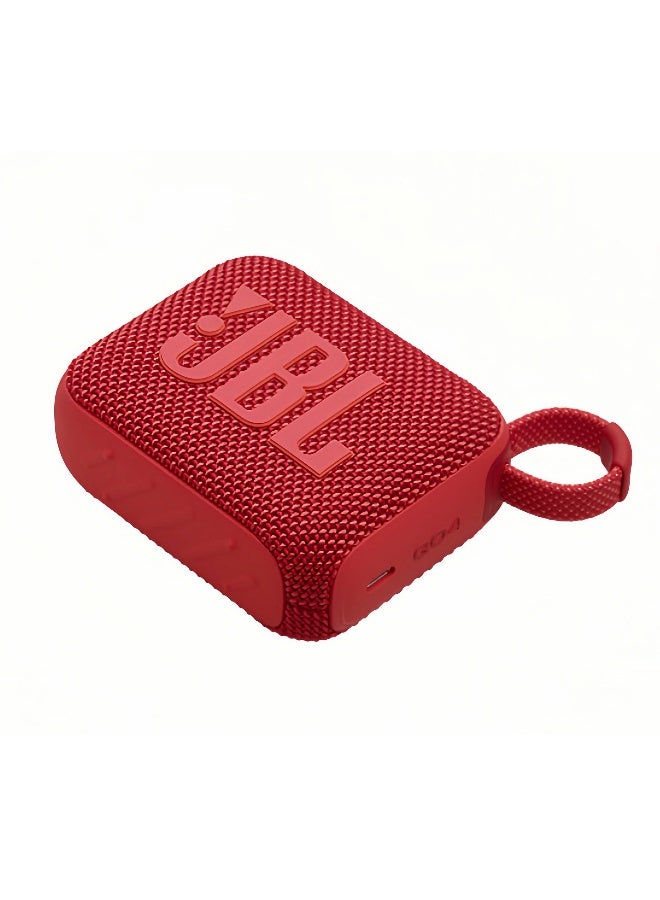 JBL Go4-Portable Waterproof and Dustproof Wireless Bluetooth Speaker, Big Pro Sound with Punchy bass,Built-in long-lasting battery, Made in Part with Recycled Materials Red - Image 1