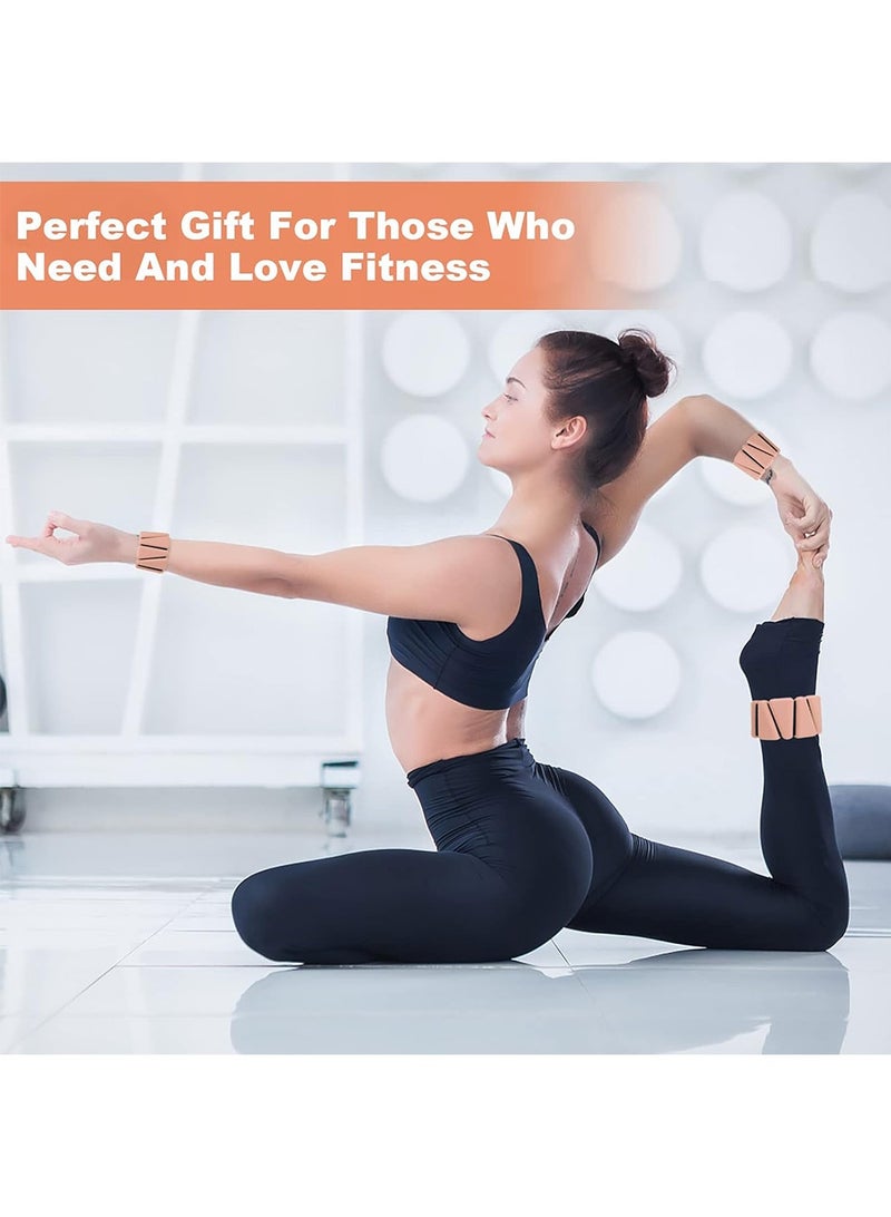 PCOMORE Adjustable Wrist and Ankle Weights 1 lb Each – Durable Silicone Weighted Cuffs for Women & Men – Portable Arm & Leg Weights for Home, Office, Walking, Yoga, Dance, Barre, Gym, Pilates, 2 packs - Image 4
