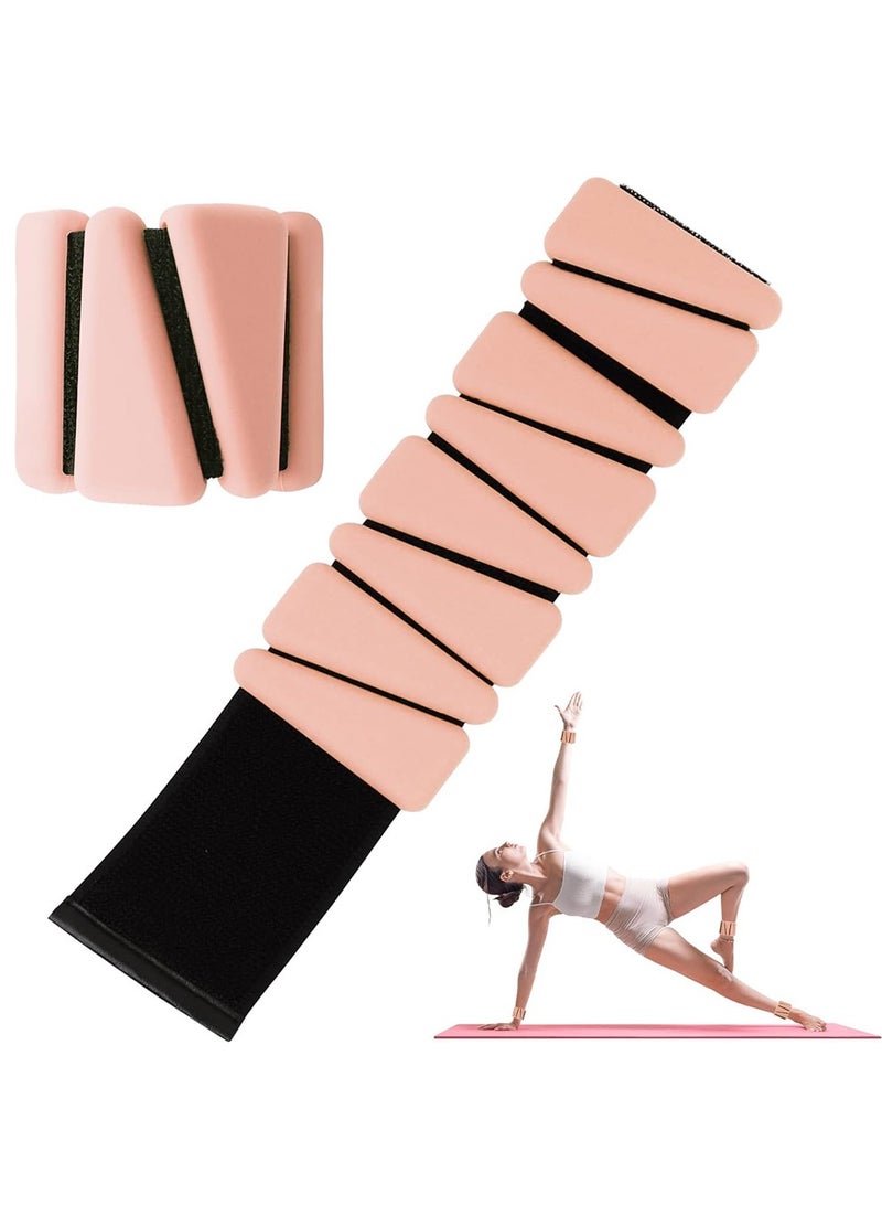 PCOMORE Adjustable Wrist and Ankle Weights 1 lb Each – Durable Silicone Weighted Cuffs for Women & Men – Portable Arm & Leg Weights for Home, Office, Walking, Yoga, Dance, Barre, Gym, Pilates, 2 packs - Image 1
