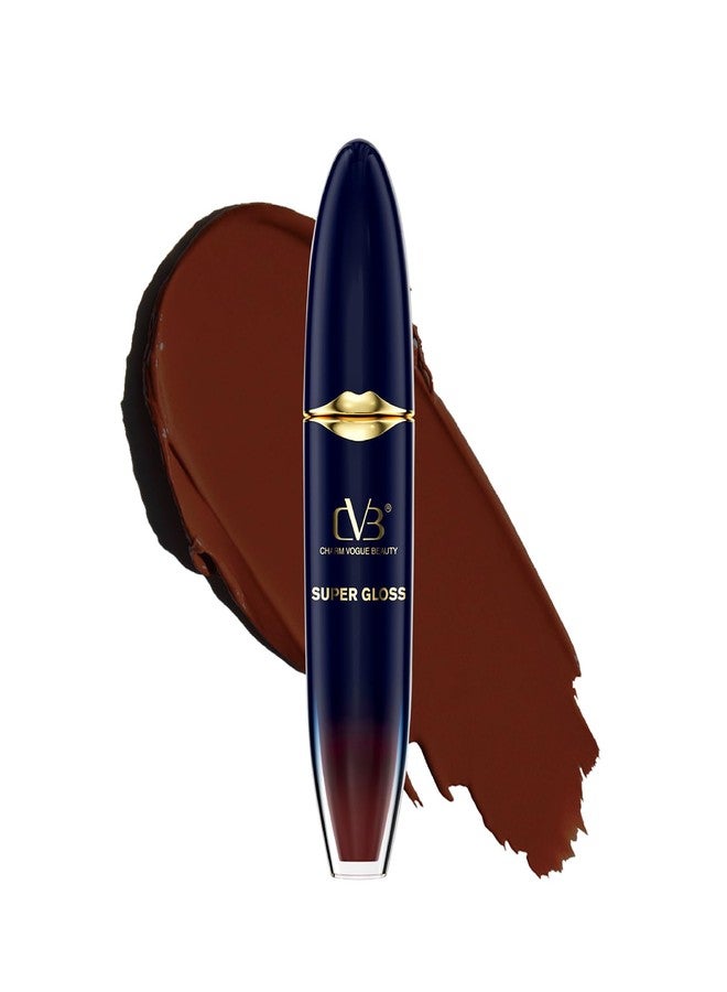 CVB Silk Matte Super Gloss Non Transfer Lipstick 6ml - Long Lasting, Smudge-Proof, Lightweight & Hydrating Matte Finish, C-185 - Image 1