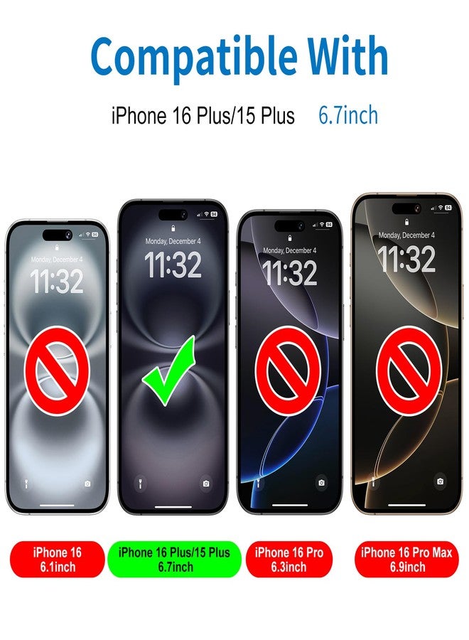 Mothca حماية شاشة زجاجية غير لامعة من موثكا لجهاز آيفون 16 بلس/آيفون 15 بلس (6.7 بوصة) مضادة للتوهج ومضادة لبصمات الأصابع، [إطار تركيب سهل] متوافقة مع الجرابات، ناعمة كحرير - Image 2