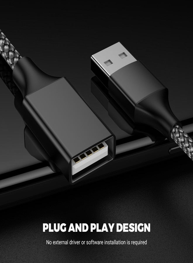 POHFP BETU USB Y Splitter 1 in 2 Out 1Ft/30cm, USB Male to 2 Female Cable for PC/Laptop/MacBook/Keyboard/PS4/PS5/Flash Drive/LED Etc.(Black) - Image 3