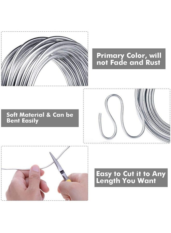 ART IFACT 10 Meters - 9 Gauge (3.7mm) Aluminium Silver Art and Craft Wire for Jewellery Making, Flower Decoration and Floral Arrangement - Image 2