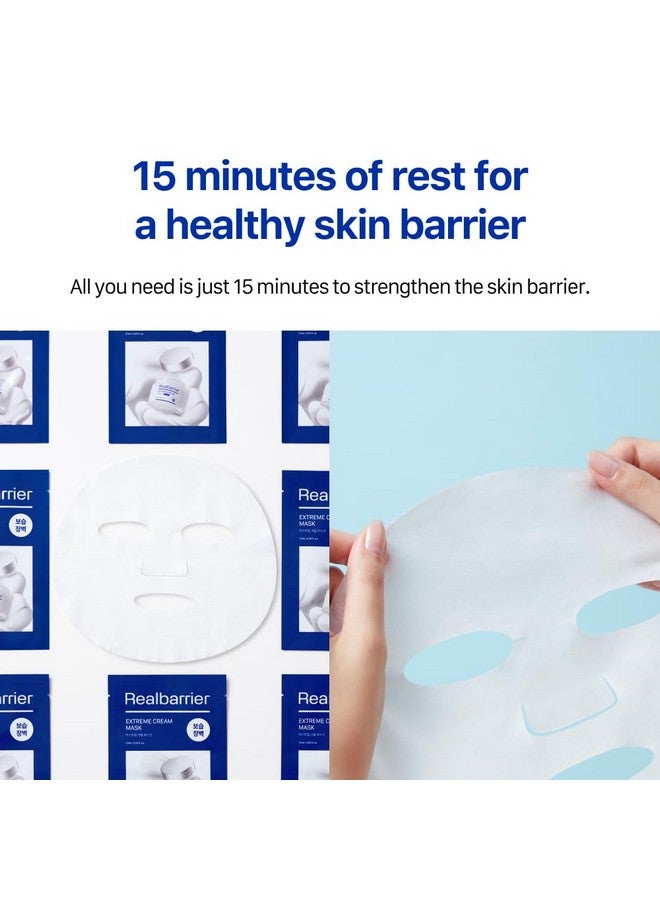 Real Barrier Extreme Cream Face Mask X 10Ea | Skin Barrier Repair | Face Mask Skin Care | Moisturizing Relief Skin Care Solution For Dry Skin | Facial Moisturizer For Sensitive Skin | Kbeauty - Image 5