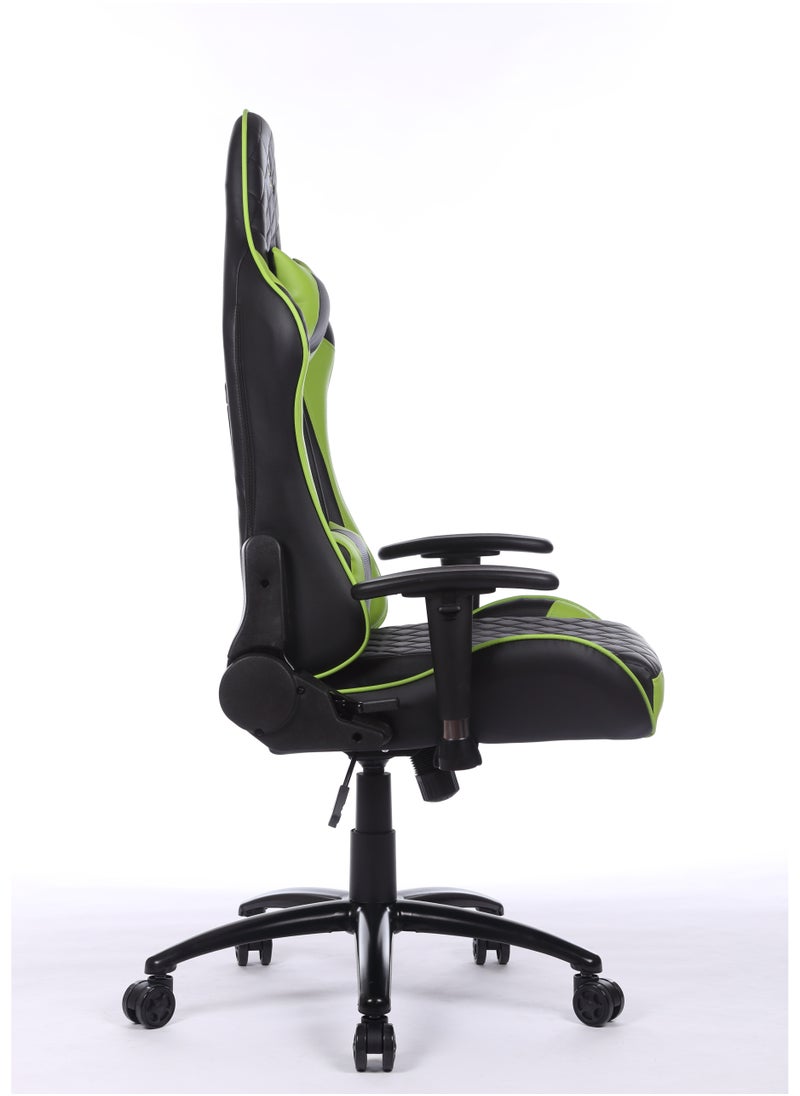 Gaming Chair Office Chair With Footrest Racing Ergonomic Chair Leather Reclining Video Game Chair Adjustable Armrest High Back Gamer Chair With Headrest And Lumbar Support 62X50X120 Cm