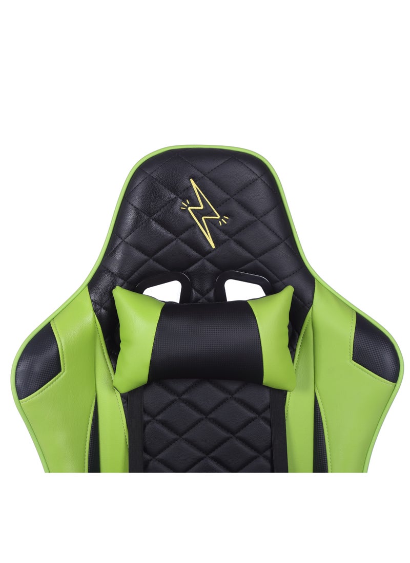 Gaming Chair Office Chair With Footrest Racing Ergonomic Chair Leather Reclining Video Game Chair Adjustable Armrest High Back Gamer Chair With Headrest And Lumbar Support 62X50X120 Cm