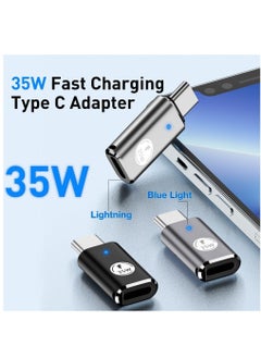 SYOSI iPhone 15/15 Pro Max USB C to Lightning Adapter 3Pack 35W Lightning Female to USB C Male Adaptor Fast Charging lightning to USBC Charger Converter for iPhone 15/15 Plus/15 Pro Max with Blue Light  - Image 2
