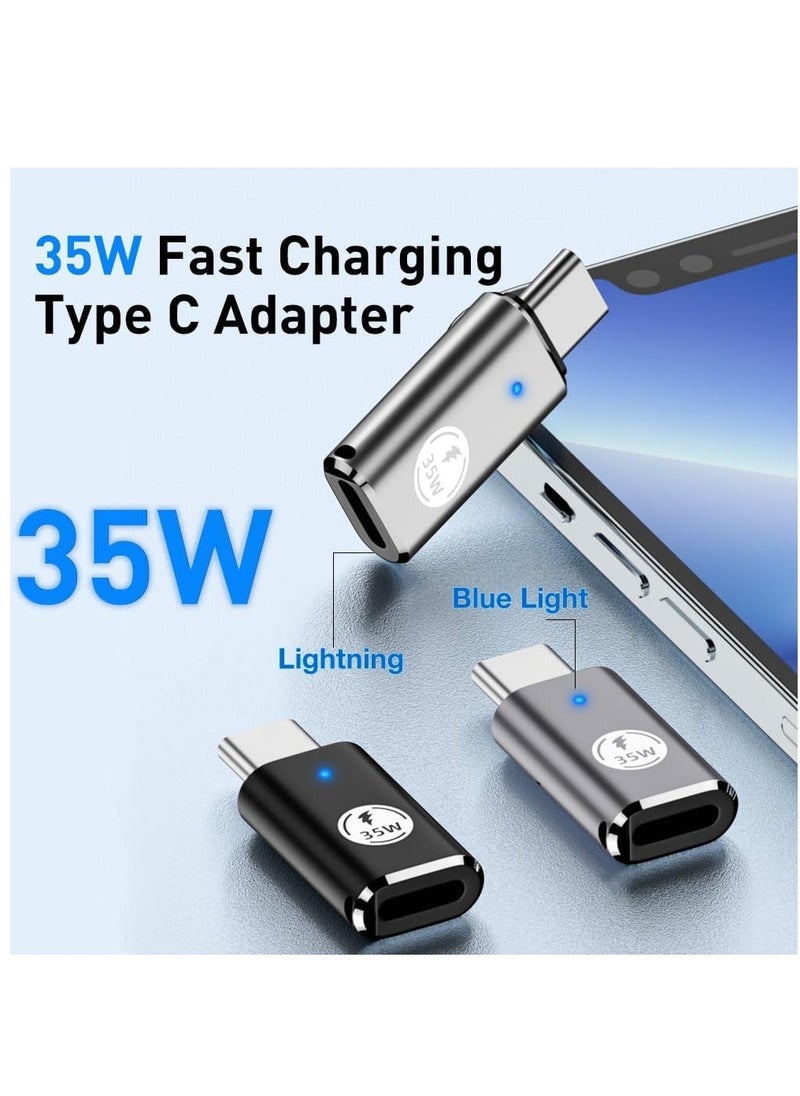 SYOSI - iPhone 15/15 Pro Max USB C to Lightning Adapter 3Pack 35W Lightning Female to USB C Male Adaptor Fast Charging lightning to USBC Charger Converter for iPhone 15/15 Plus/15 Pro Max with Blue Light - Image 1