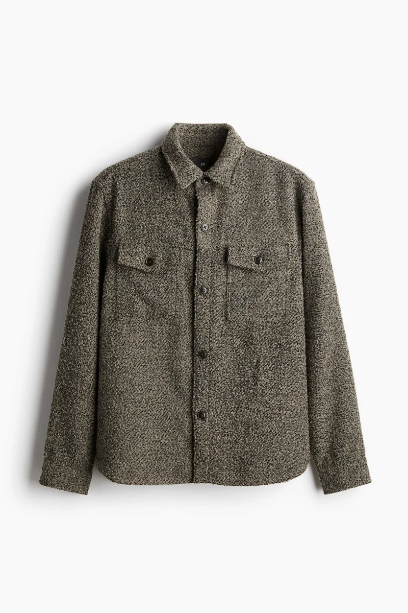 H&M Regular Fit Wool-blend overshirt