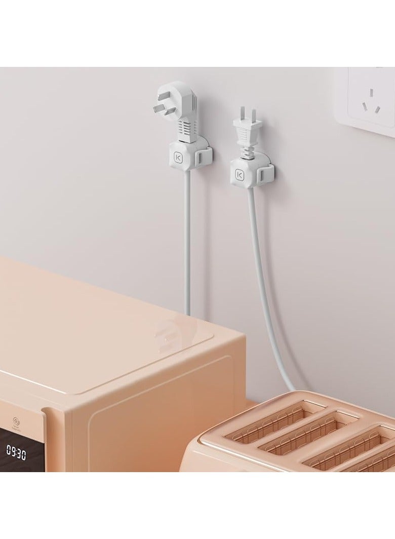 SYOSI 12 Pack Cable Tidy Clips, Self Adhesive USB Cable Tidy - Holder Clip for Tidy Charging - Wall Mounted Cable Organiser, For Phone Charging Cable, Kitchen Appliances, Office Supplies - Image 5