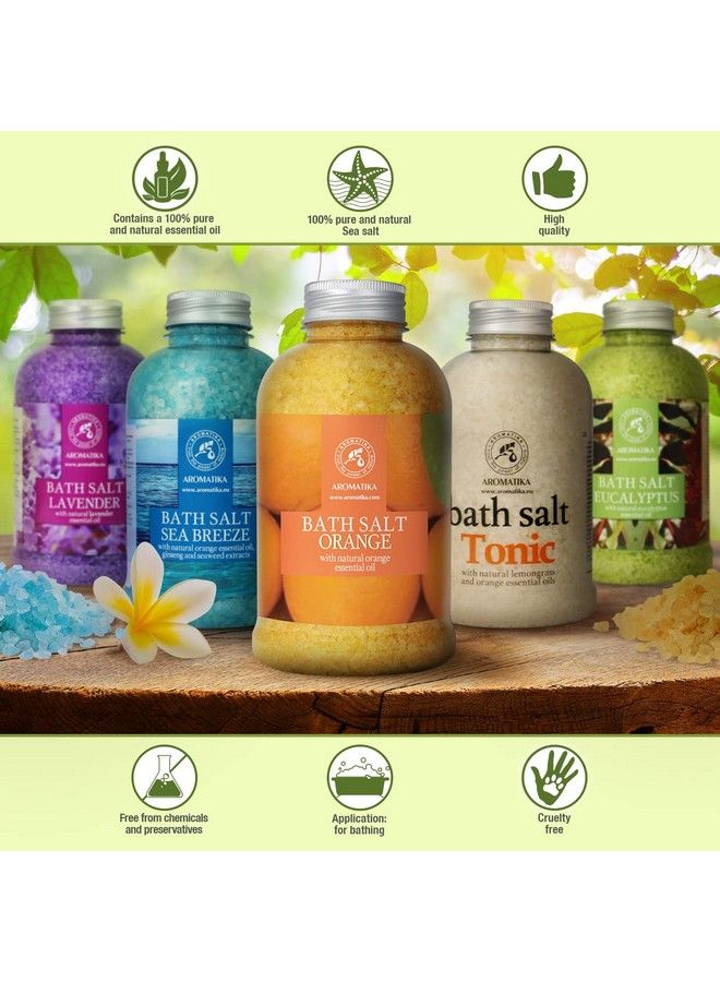 Aromatika Orange Bath Salts w/Natural Orange Essential Oil 2116 Oz Good for Beauty Bathing Body Care Wellness Spa Bath - Image 5