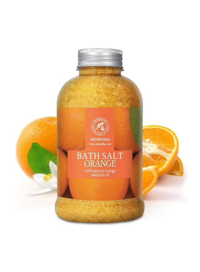 Aromatika Orange Bath Salts w/Natural Orange Essential Oil 2116 Oz Good for Beauty Bathing Body Care Wellness Spa Bath - Image 3