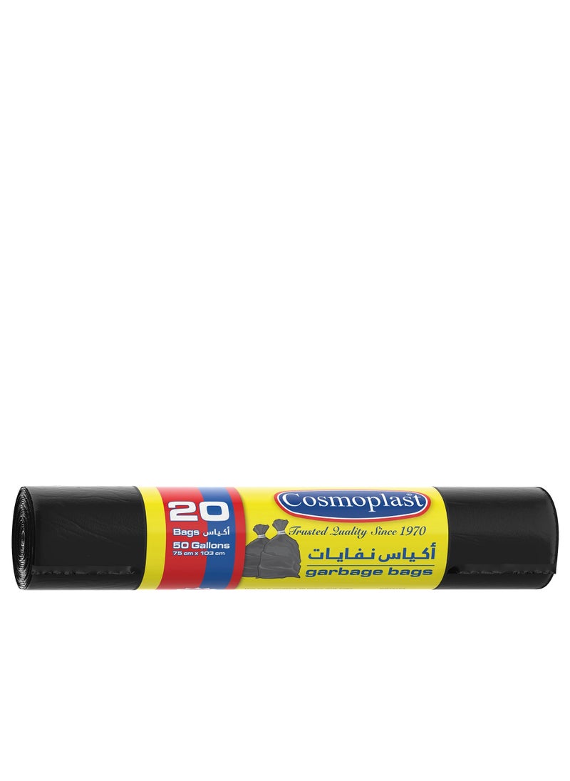 Cosmoplast Cosmoplast Garbage Bags 67 Gallons 105 x 125 cm 