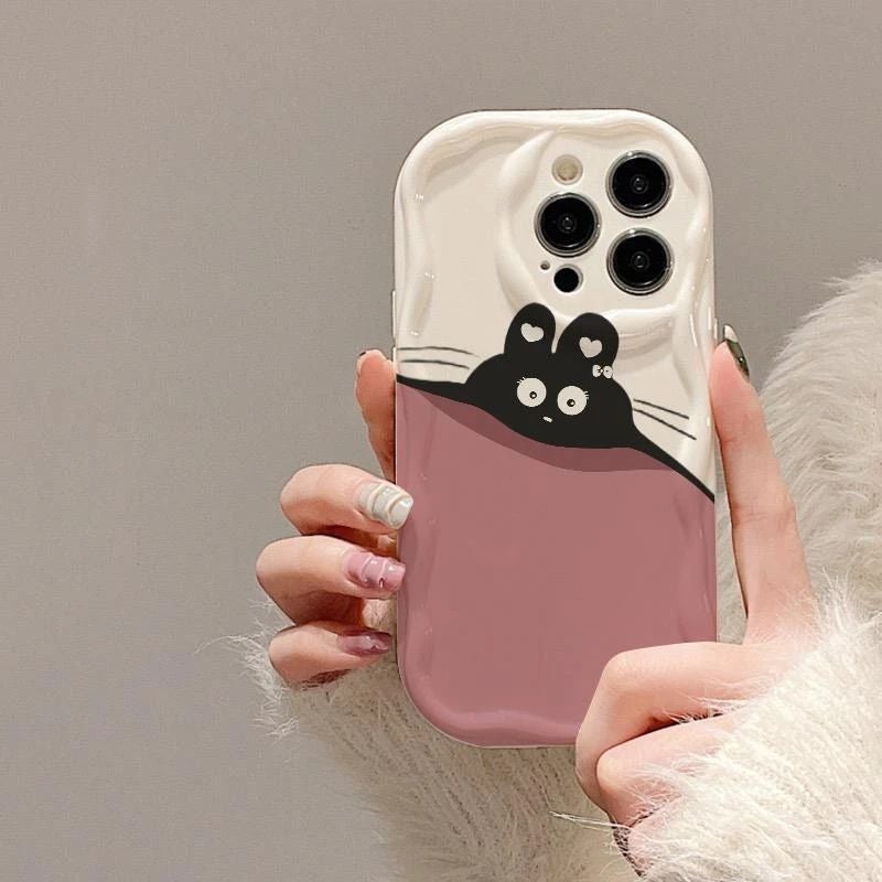 Creative Cat-themed Apple iPhone 13 Pro Drop Protection Case - Image 1