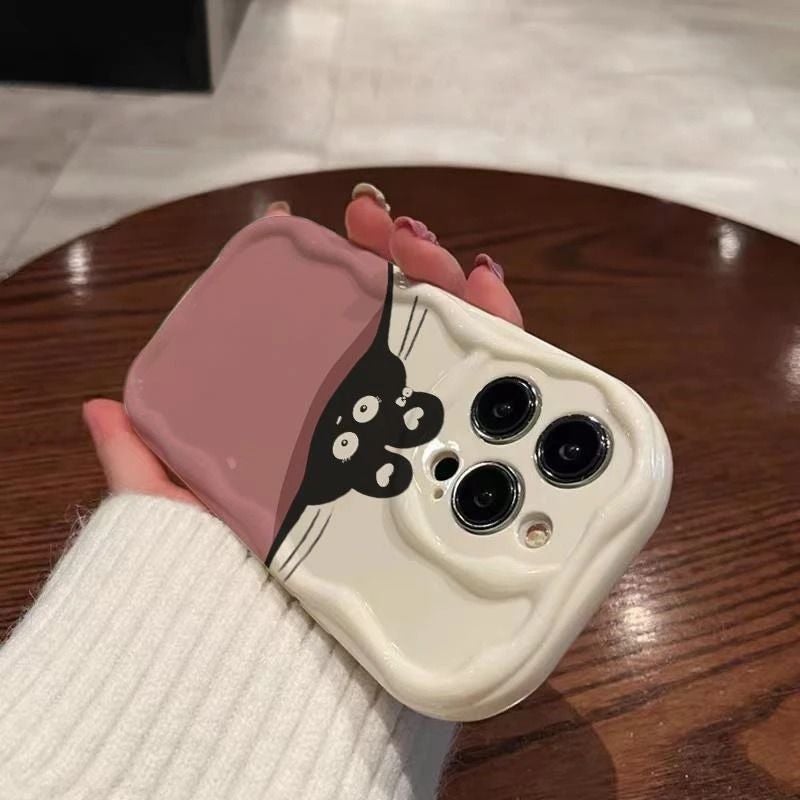 Creative Cat-themed Apple iPhone 13 Pro Drop Protection Case - Image 3