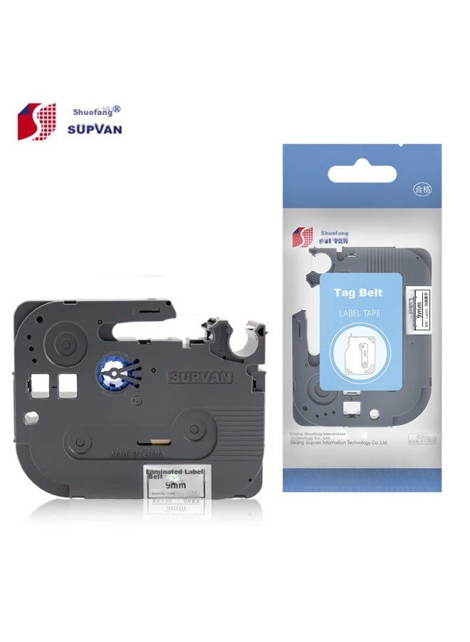 Shuofang Label Maker Ribbon, Label Tape, Label Paper, 9mm White Background With Black Text, Laminated Label Tape, L-221 Label Paper, Self-adhesive Sticker, Suitable For Shuofang Label Maker Lp5125/b/bt - Image 2