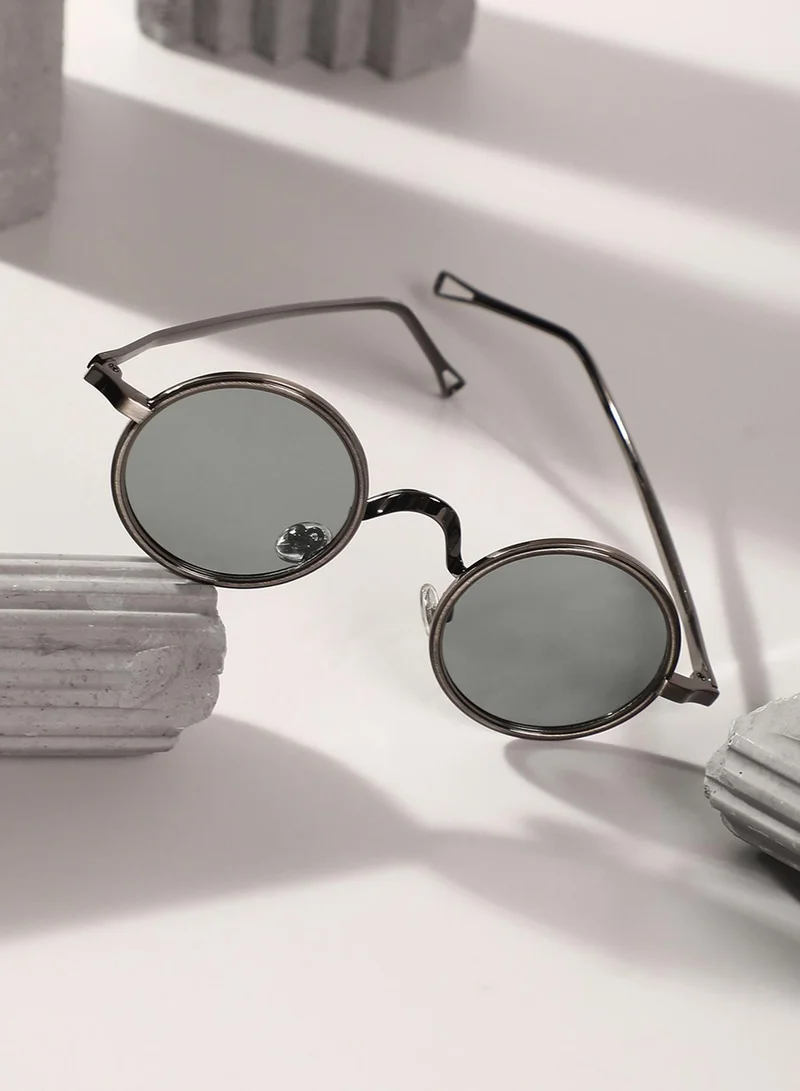 صوص هاوت نظارات شمسية دائرية سبيس جراي
