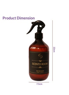 ROSY PERFUMES ScentoRoom Air Freshener Spray Non-Aerosol Spray Bottle Infused with Essential Oils Eliminates Odors from Trash Cans, Cars, Pets  - Image 2