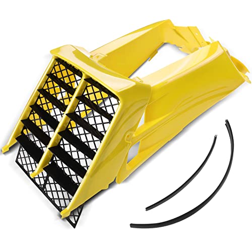 A-Premium Yellow Plastic Gas Tank Side Covers with Grill Compatible with Yamaha Banshee 350 1987-2006 2-PC Set - Image 1
