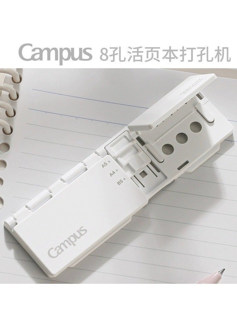 general 8 Hole Punch, Loose Leaf Paper Puncher for A4/A5/B5 Size, Portable Handheld Metal Circle Punch Paper Puncher - Image 5