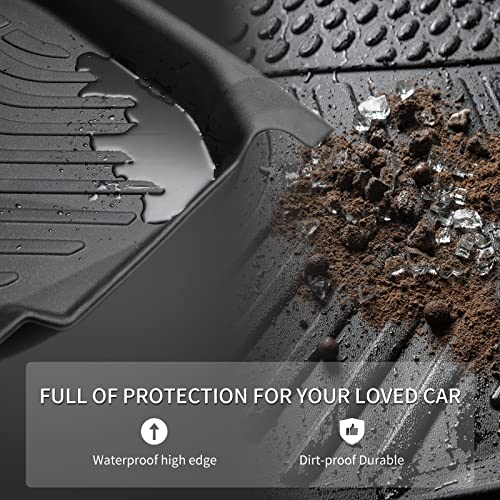 KELCSEECS® Floor Mats Custom Fit for Hyundai Elantra 2025 2024 2023 2022 2021& Elantra N All Weather Protection TPE Heavy Automotive Floor Liners 1st & 2nd Row Full Set Accessories, Black - Image 5