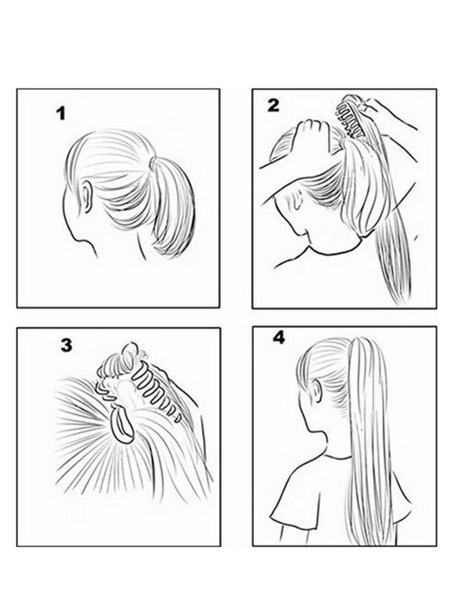 S-ssoy 31"(78cm) Women's Curly Pony Tail Hair Piece Synthetic Claw Clip Ponytail Wavy Long Curled in Hair Extension Extensions Long/Voluminous Wig Hairpieces for Women Girls Lady,12# - Image 5