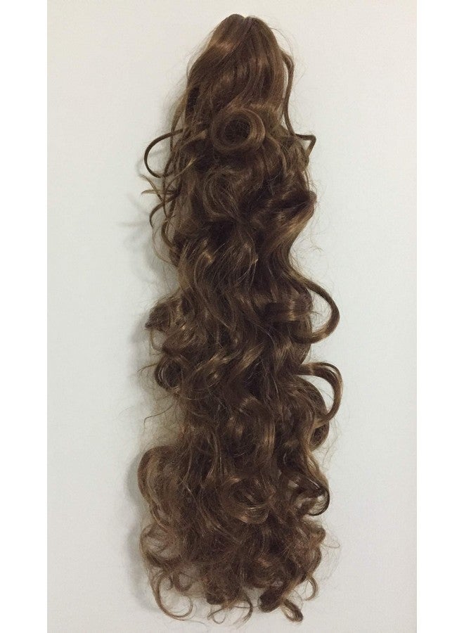 S-ssoy 31"(78cm) Women's Curly Pony Tail Hair Piece Synthetic Claw Clip Ponytail Wavy Long Curled in Hair Extension Extensions Long/Voluminous Wig Hairpieces for Women Girls Lady,12# - Image 4