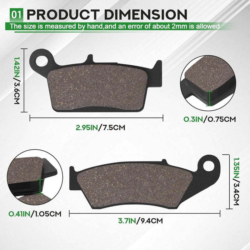 Cyleto Front and Rear Brake Pads for Suzuki Motorcycles - Image 3