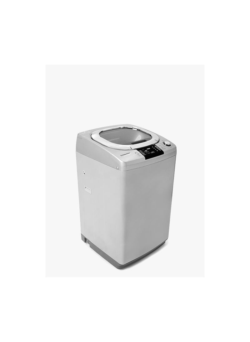 WhitePoint 14 kg top-loading washing machine with Grando digital screen, diamond drum, soft-close glass door, and anti-rust galvanized metal body, silver - Image 3
