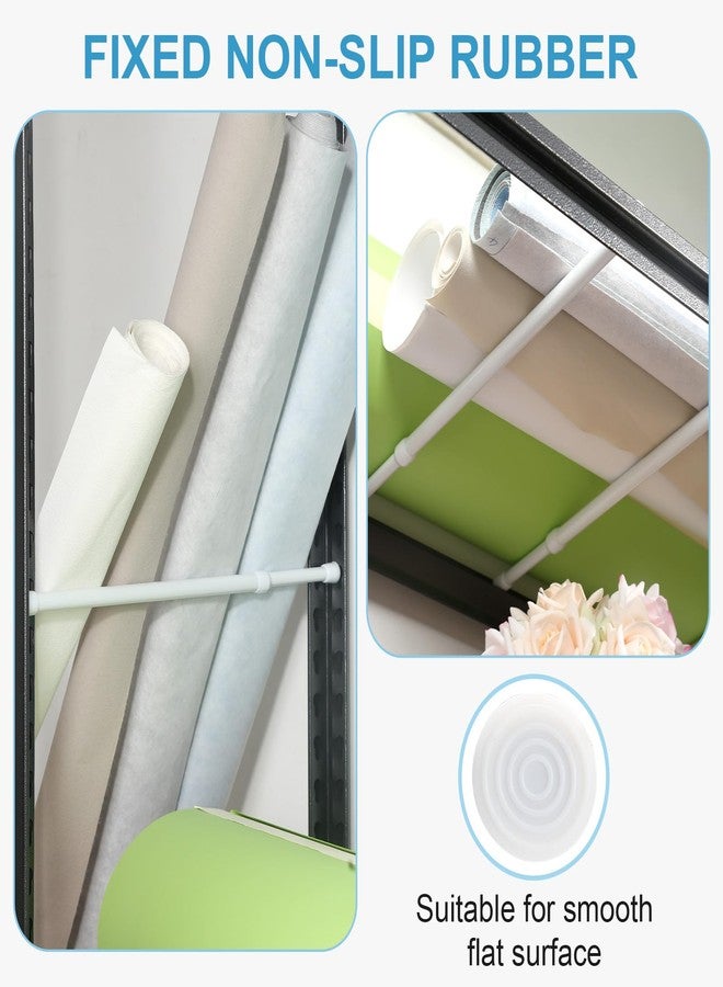 Goowin Tension Rod 16 to 28 Inch, Goowin Small Tension Rod, 5/8" Diameter No Drilling Expandable Short Tension Rods Spring Rods, Tension Rods for Closet, Cupboard, Hanging Clothes, 2 Pack, White - Image 5
