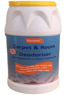 Garami Pet Odor Neutralizing Carpet Powder Pet Smell Oder Eliminator Removes Cat Dog Pet Bad Odors from Carpets Eco Friendly Natural and Safe Ingredients 400 gm