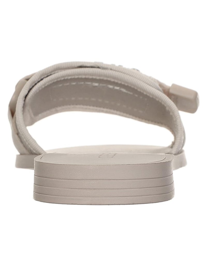 Guess Women's ELYZE Flat Sandal, Light Natural/Silver 110, 9.5 - Image 4