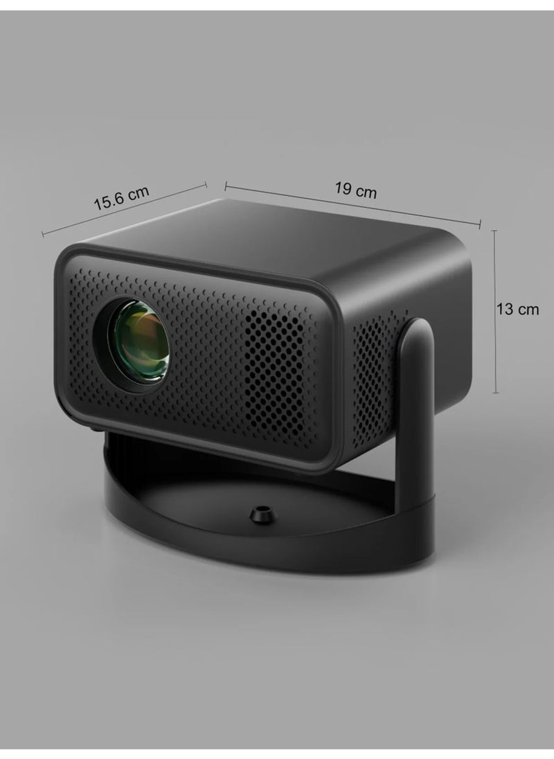 Portable Projector, 8000 Lumens, Auto Keystone & Focus, 230° Ceiling Projection, WiFi 6, Wireless Screen Mirroring for iOS/Android, Kids-Friendly Design0