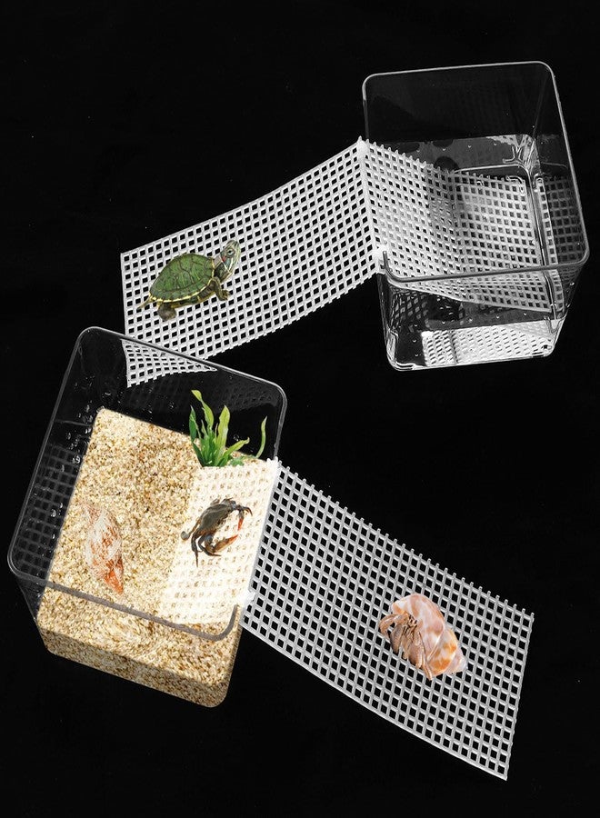 ATROPOS 2 Pack Hermit Crab Water Tank with Cuttable Climbing Ramp - Ideal Hermit Crab Pool & Play Tank for Small Animals - Perfect for Crawling Climbing and Fun - Image 1