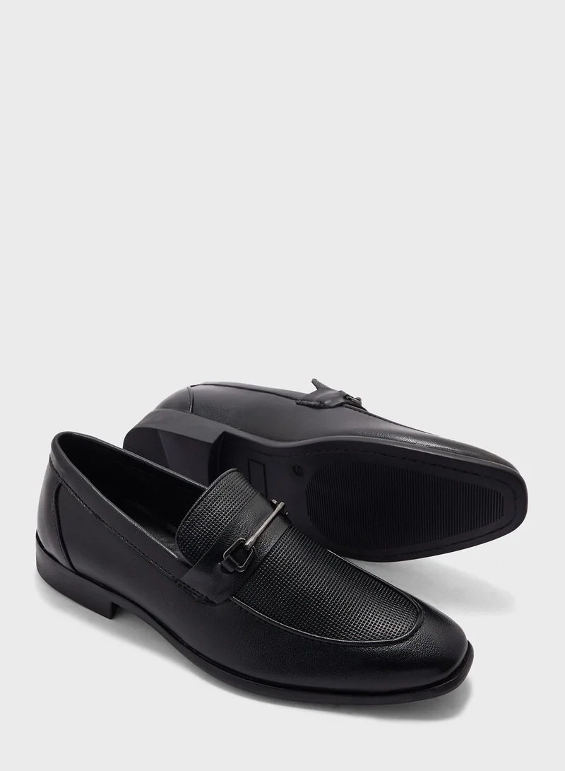 Robert Wood Perforation Detail Formal Slip Ons