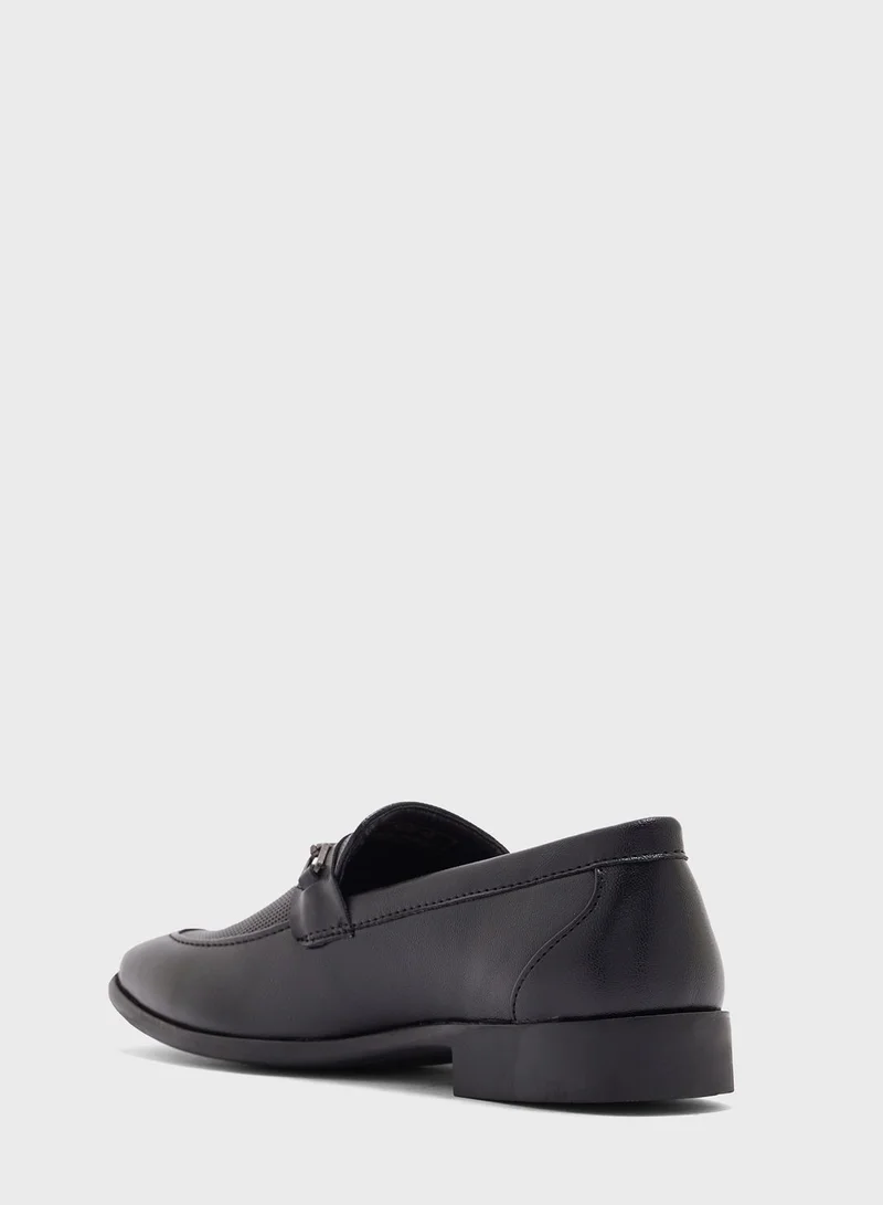 Robert Wood Perforation Detail Formal Slip Ons