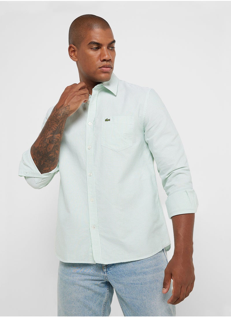 LACOSTE Regular Fit Button Down Shirt  - Image 1