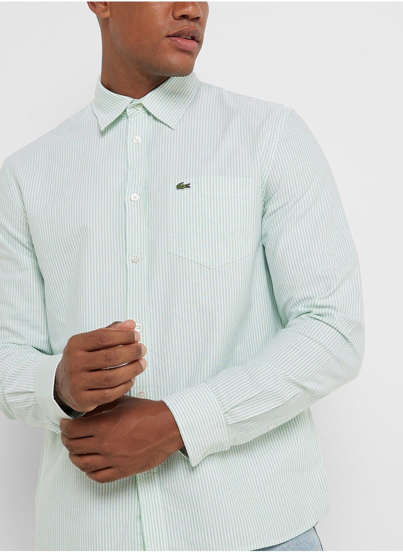LACOSTE Regular Fit Button Down Shirt  - Image 3