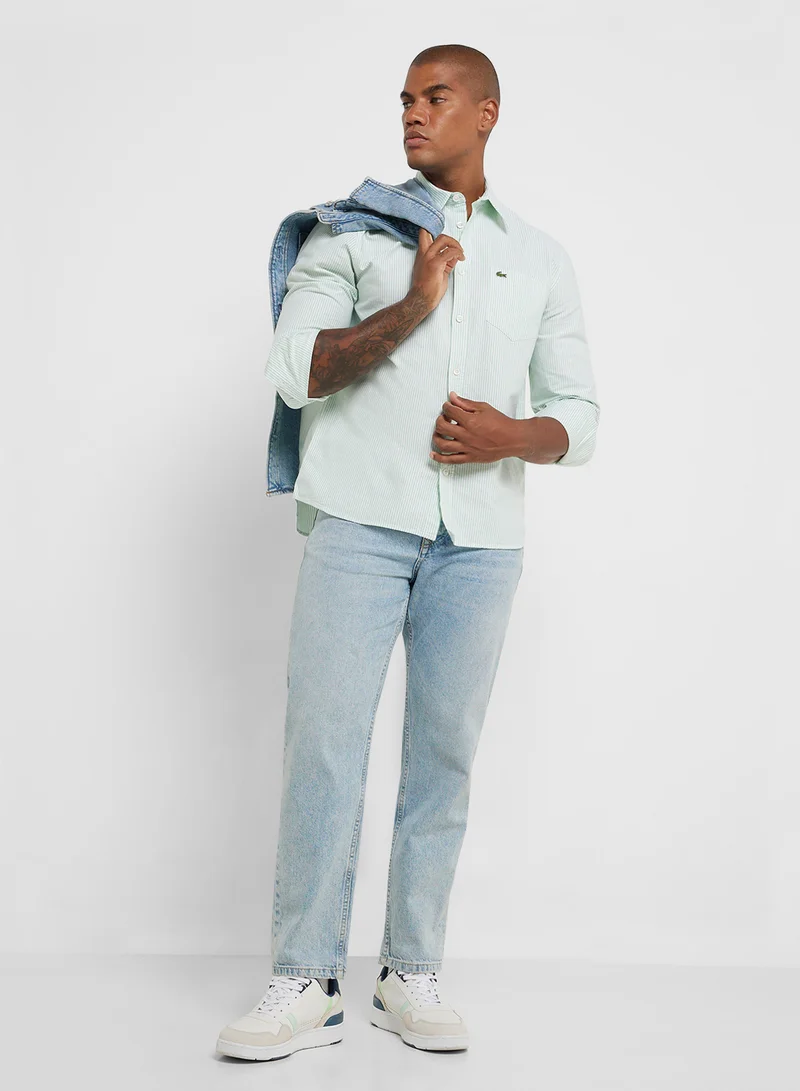 LACOSTE Regular Fit Button Down Shirt