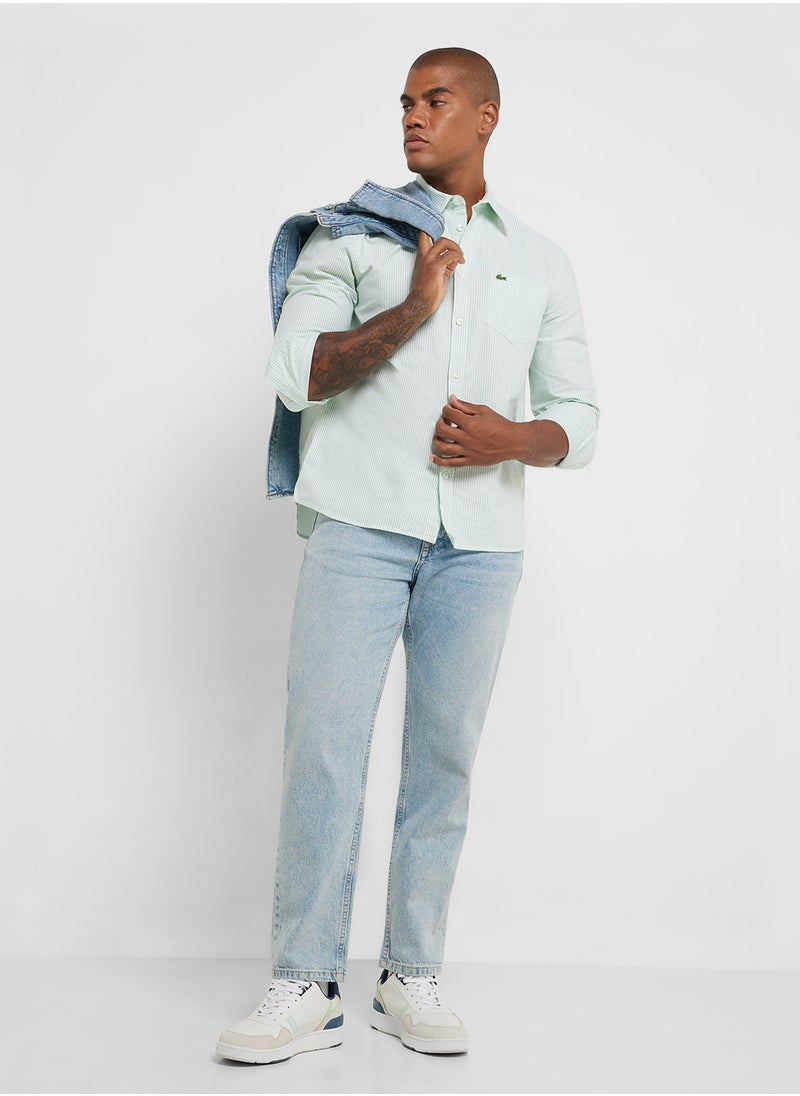 LACOSTE Regular Fit Button Down Shirt  - Image 4