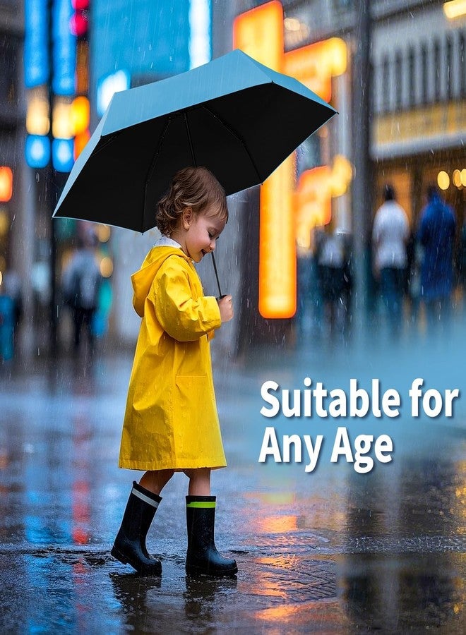 Yoobure Small Mini Umbrella with Case Light Compact Design Perfect for Travel Lightweight Portable Parasol Outdoor Sun&Rain Umbrellas, Sky Blue, 39.5 inches open, 7.1 inches folded, Compact - Image 5