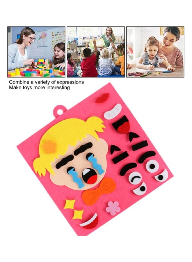 Kidle 4-Piece Parents And Kids Emoticon DIY Assembling Hangable Puzzles - Image 2