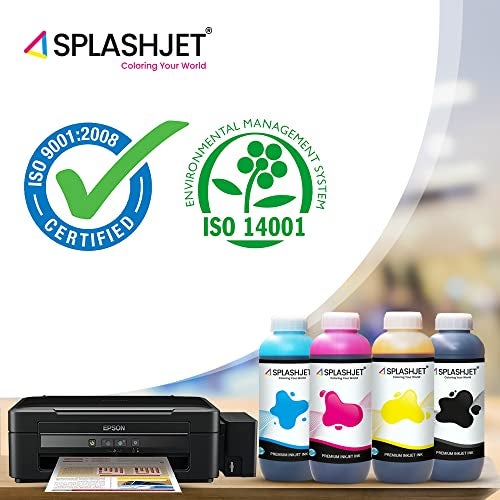 Splashjet T664 Compatible Refill Black Ink for Epson L100, L110, L130, L200, L210, L220, L300, L310, L350, L355, L360, L361, L365, L380, L385, L405, L565, L605, L1300-1Kg (Black) - 505266 - Image 3