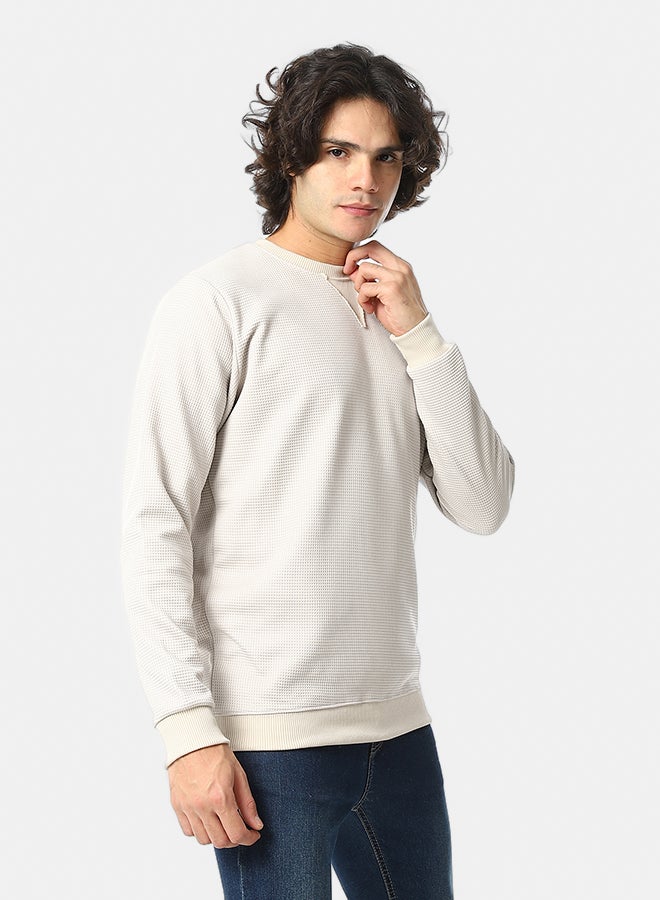 Red Circle Knitted Casual Pullover - Image 2