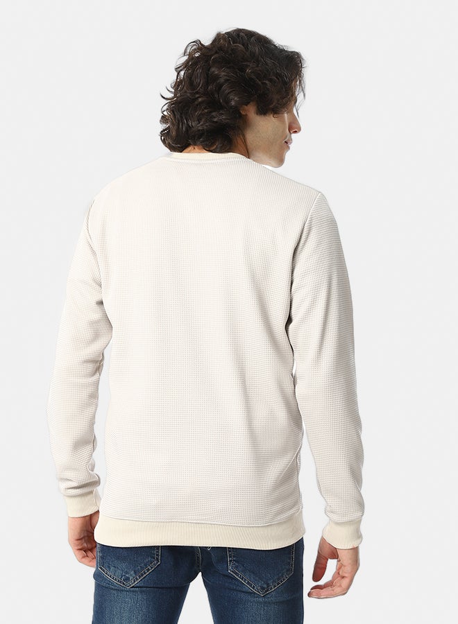 Red Circle Knitted Casual Pullover - Image 3