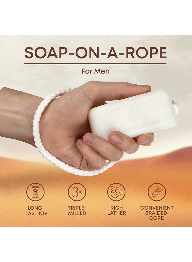 دانا صابون دانا إنجلش الجلدي على حبل للرجال (عبوة من 6 قطع) - Image 3