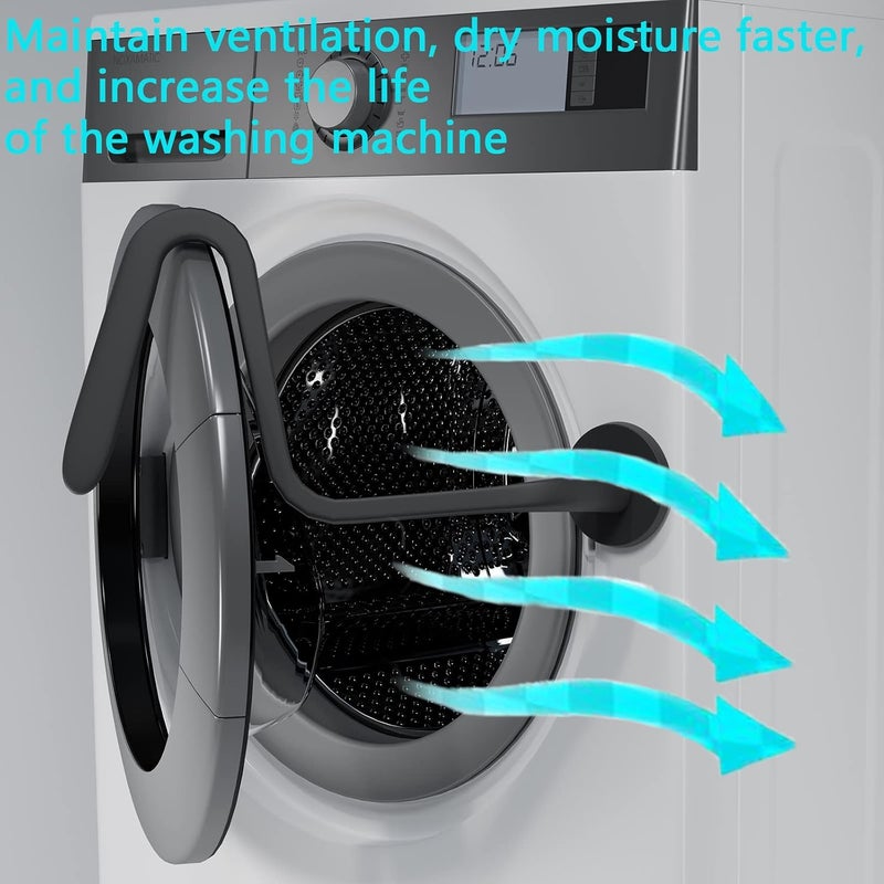 SuperJpsor Multifunction Laundry Door Post, Front Load Washer Door Prop Can Be Used As Air Circulation Washing Machine Door Prop, Dryer Door Prop Open Heat Dissipation, washer door stopper, ​Etc. (black) - Image 2