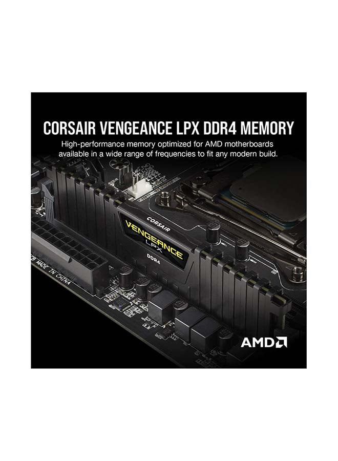 كورسير طقم ذاكرة للكمبيوتر المكتبي عالي الأداء DDR4 3200 ميجا هرتز CL16 XMP 2.0 أسود - Image 4